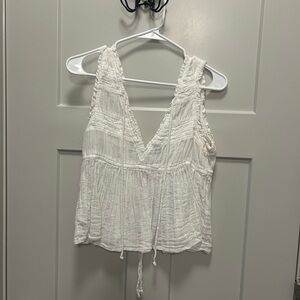 White Sleeveless Women's Top